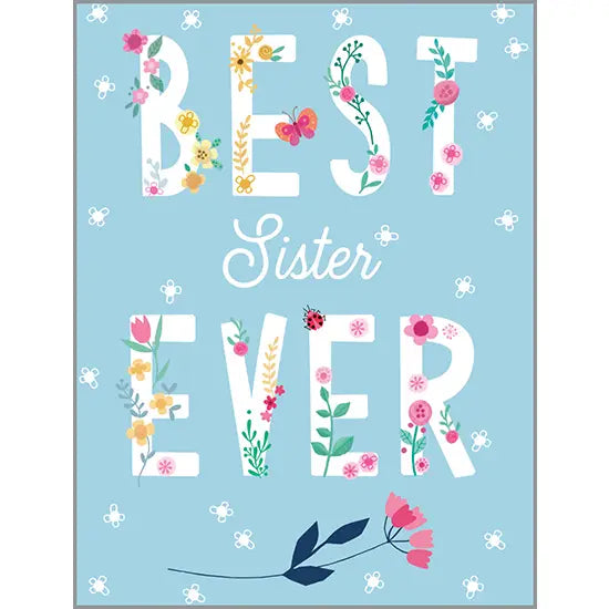 Birthday Card - Sister Sweet Flowers