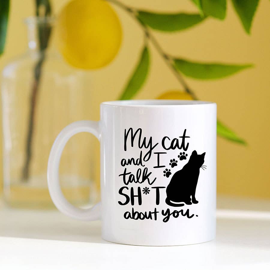 Funny Cat Mug, Cat Mom Coffee Cup, Sarcastic Gift Birthday: 15 oz