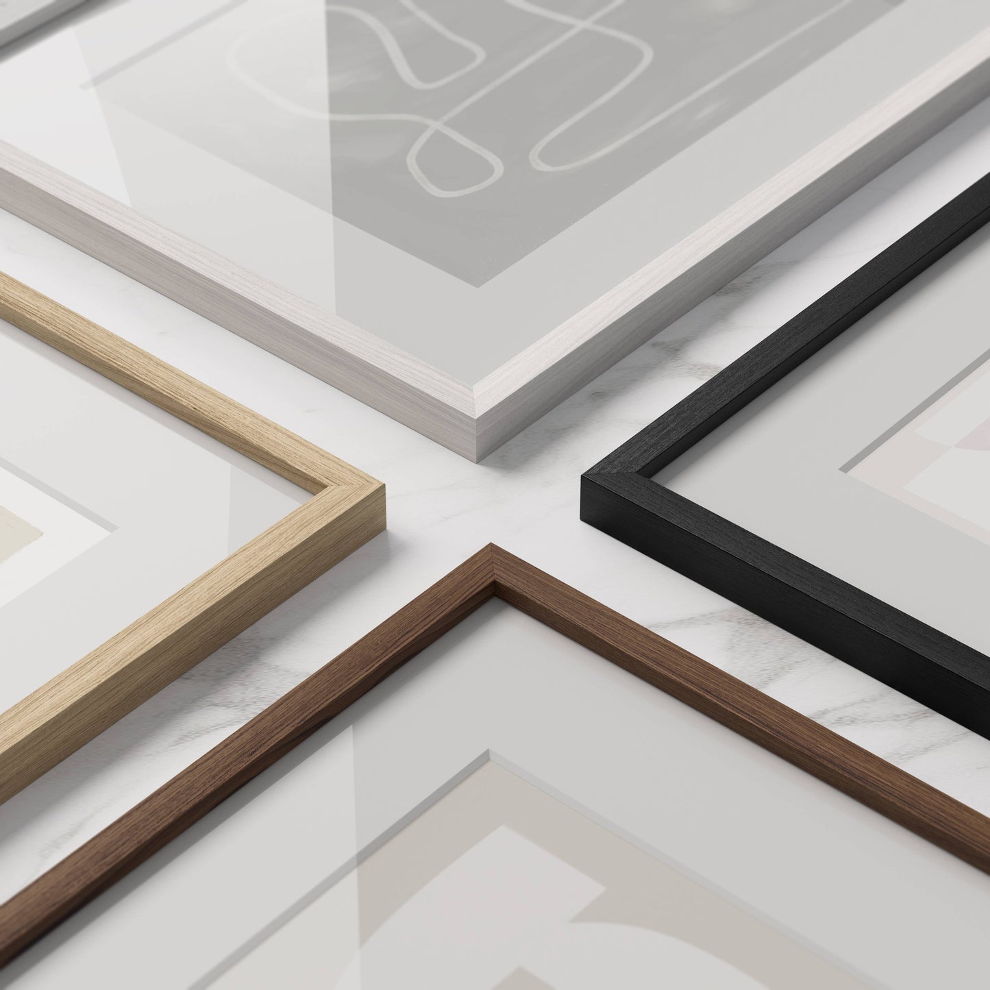 White Oak Frame with Glass: 11x14