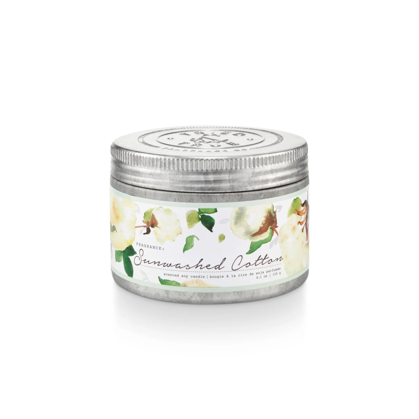 Tried & True Sunwashed Cotton Small Tin Candle
