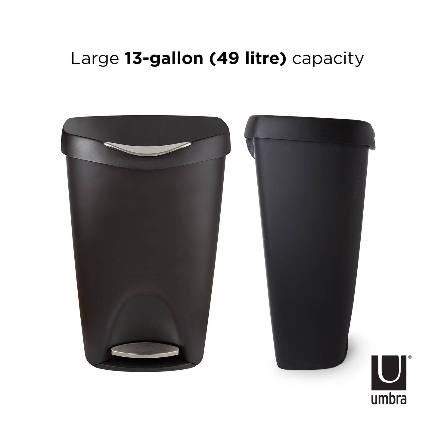 Brim Step On Trash Can: Nickel