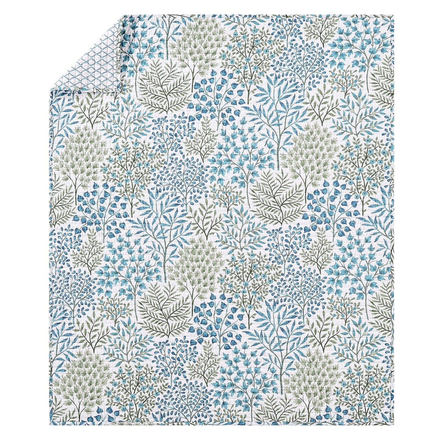 English Forest Quilted Throw: Natural