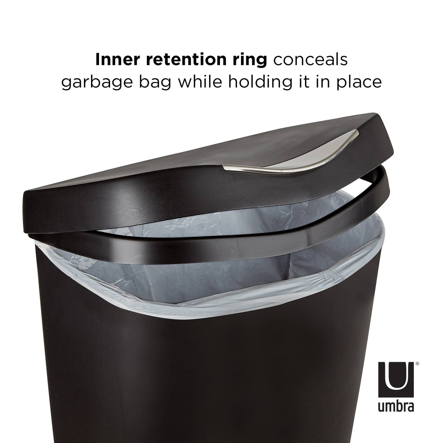 Brim Step On Trash Can: Nickel