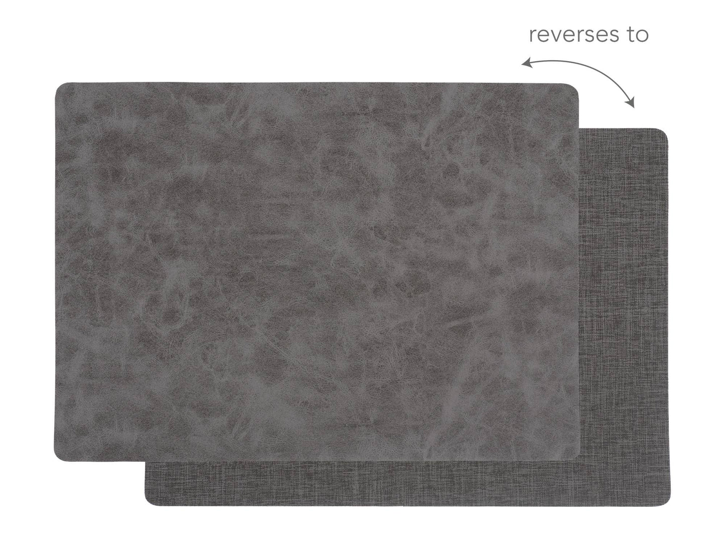 KAF Home Santiago Faux Leather Placemat, 13" x 18": Caramel