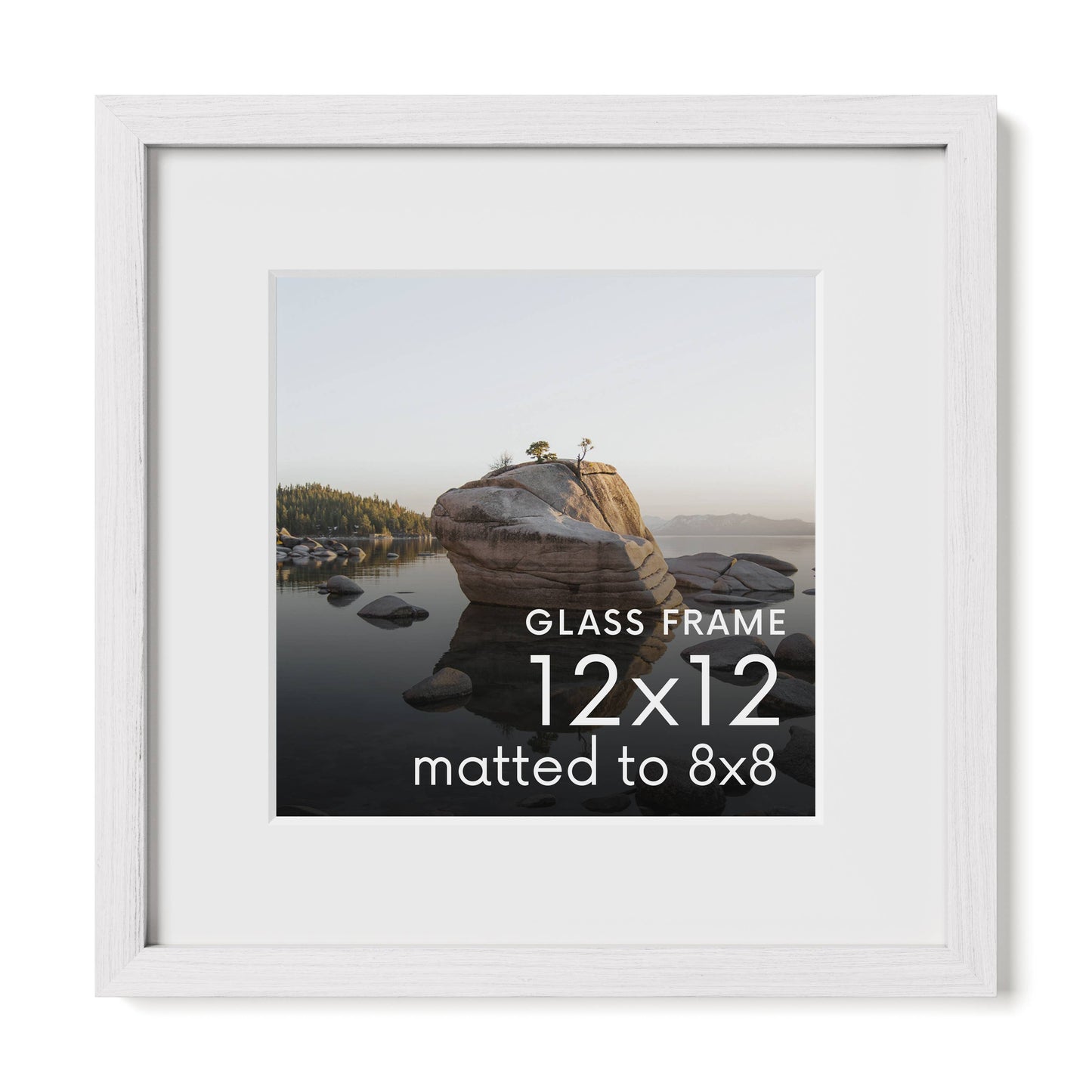 White Oak Frame with Glass: 11x14