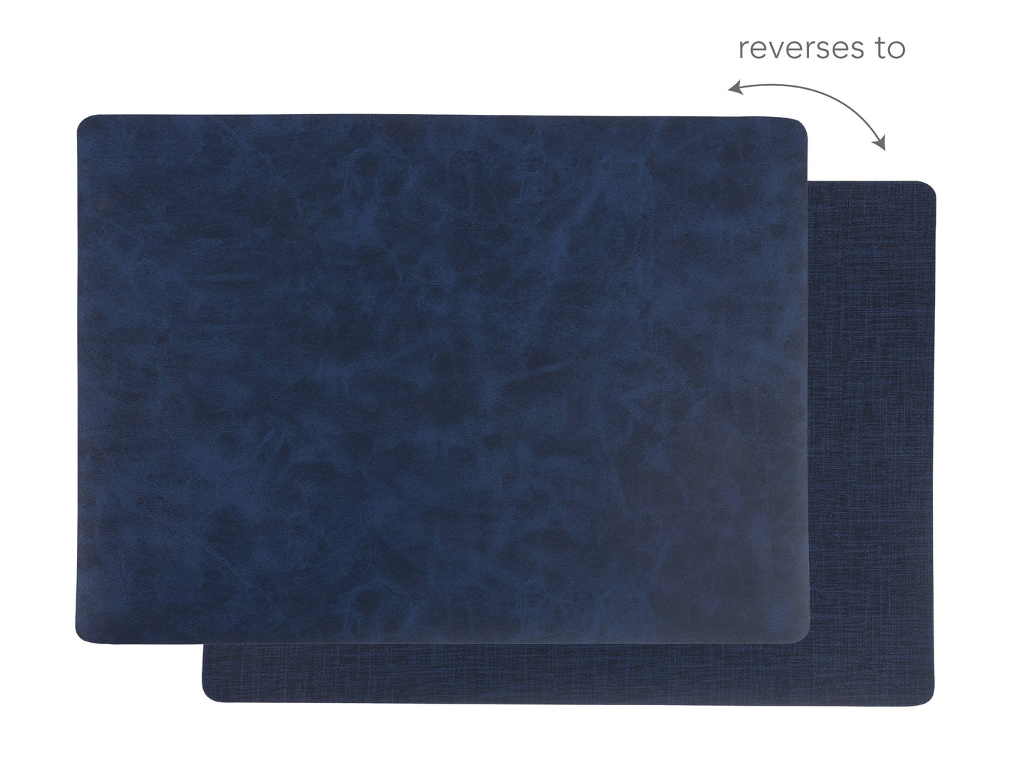 KAF Home Santiago Faux Leather Placemat, 13" x 18": Caramel