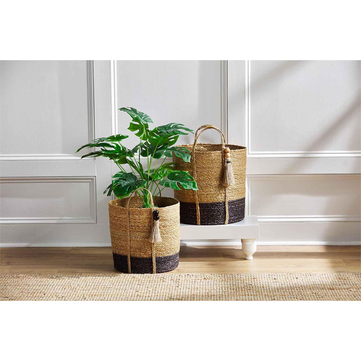 Two-Tone Black Basket
