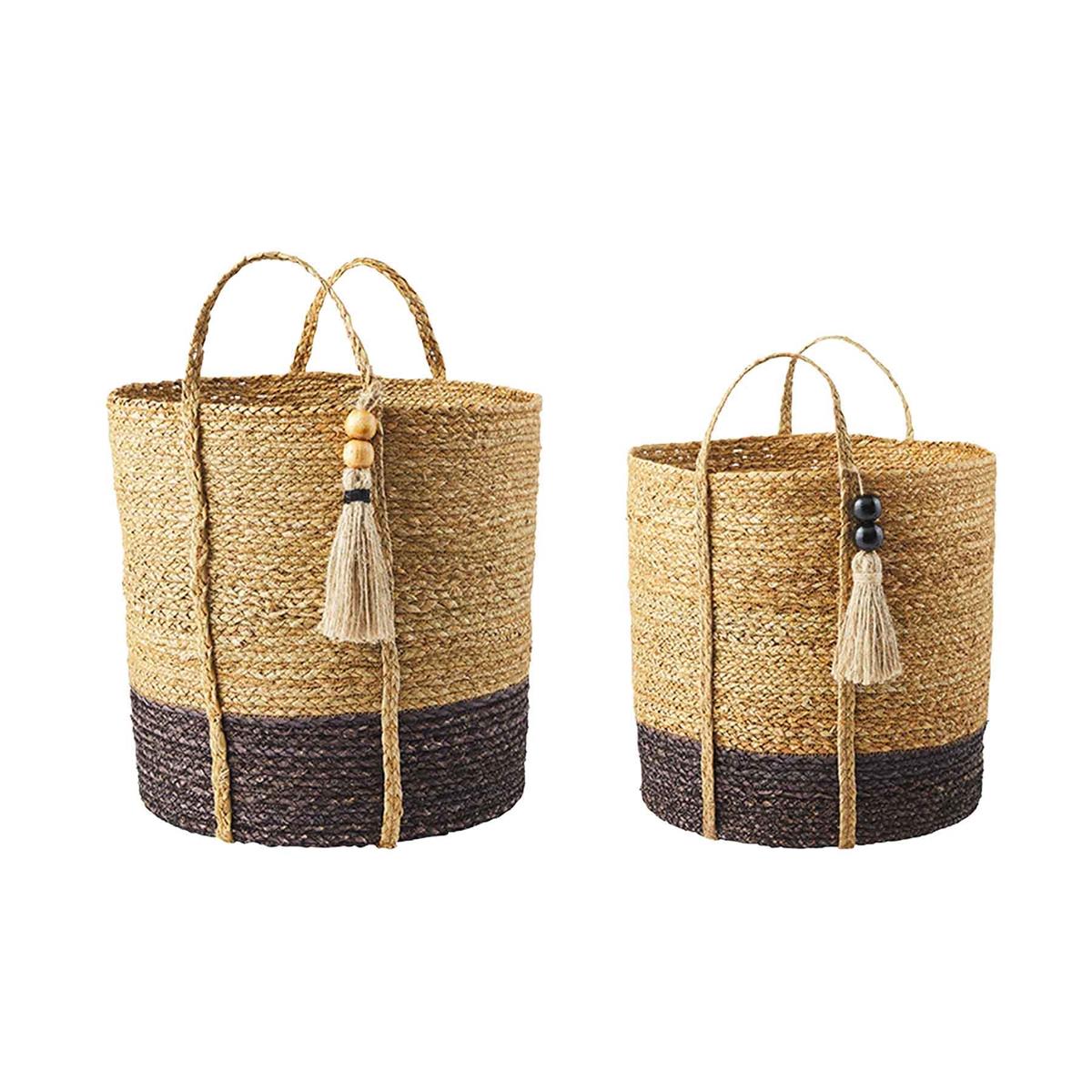 Two-Tone Black Basket