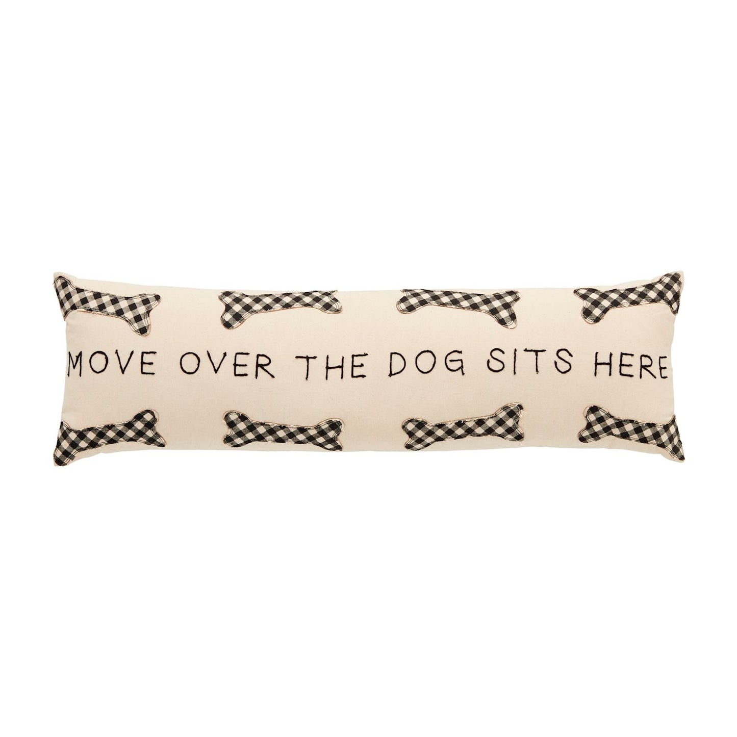 Dog Bone Applique Pillow