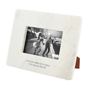 "Of All The Walks We've Taken, This Was My Favorite" Marble Frame