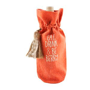 Eat Drink Thanksgiving Wine Bag