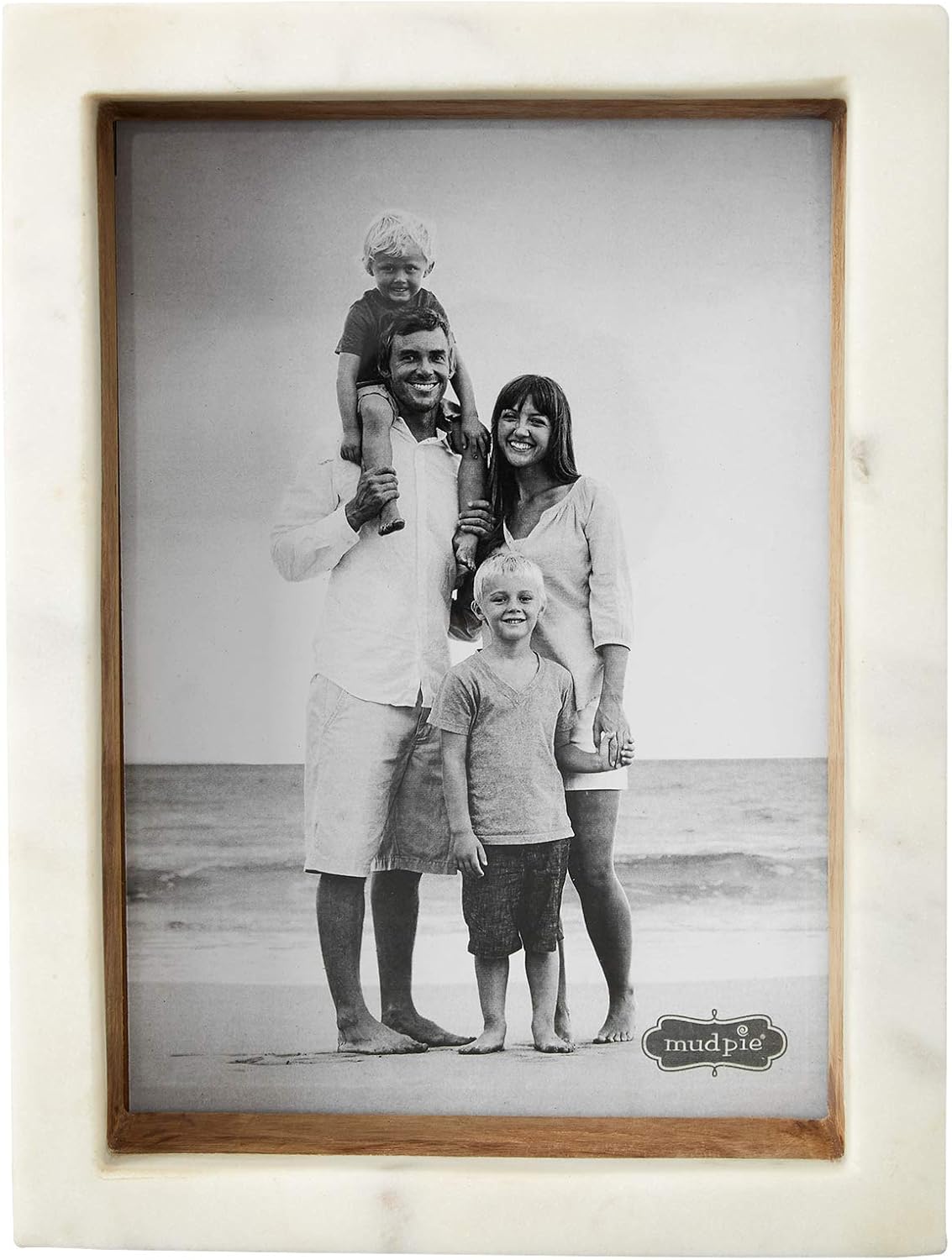 5x7 Marble Wood Block Frame