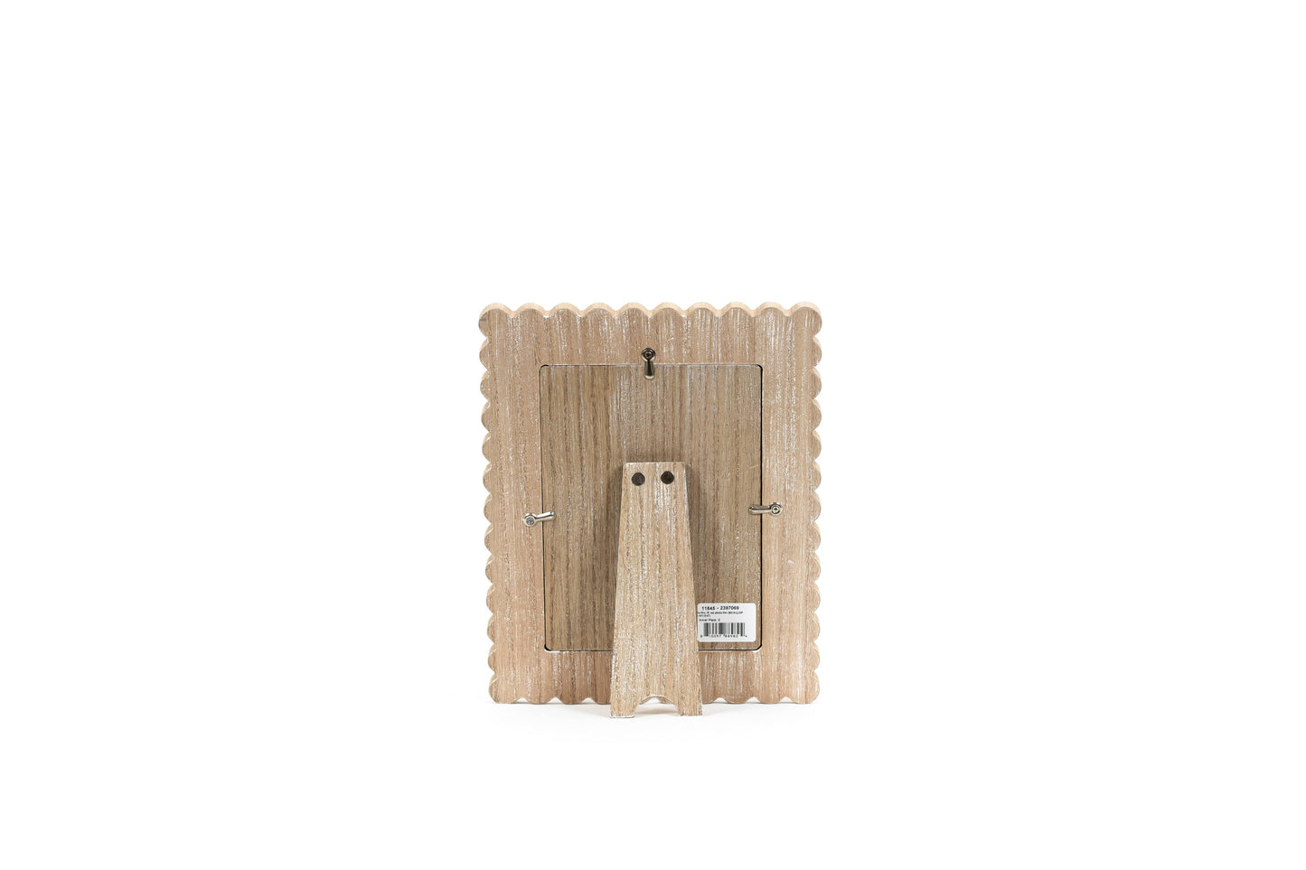 wood photo frame (SCALLOP) ntrl (5x7) pic