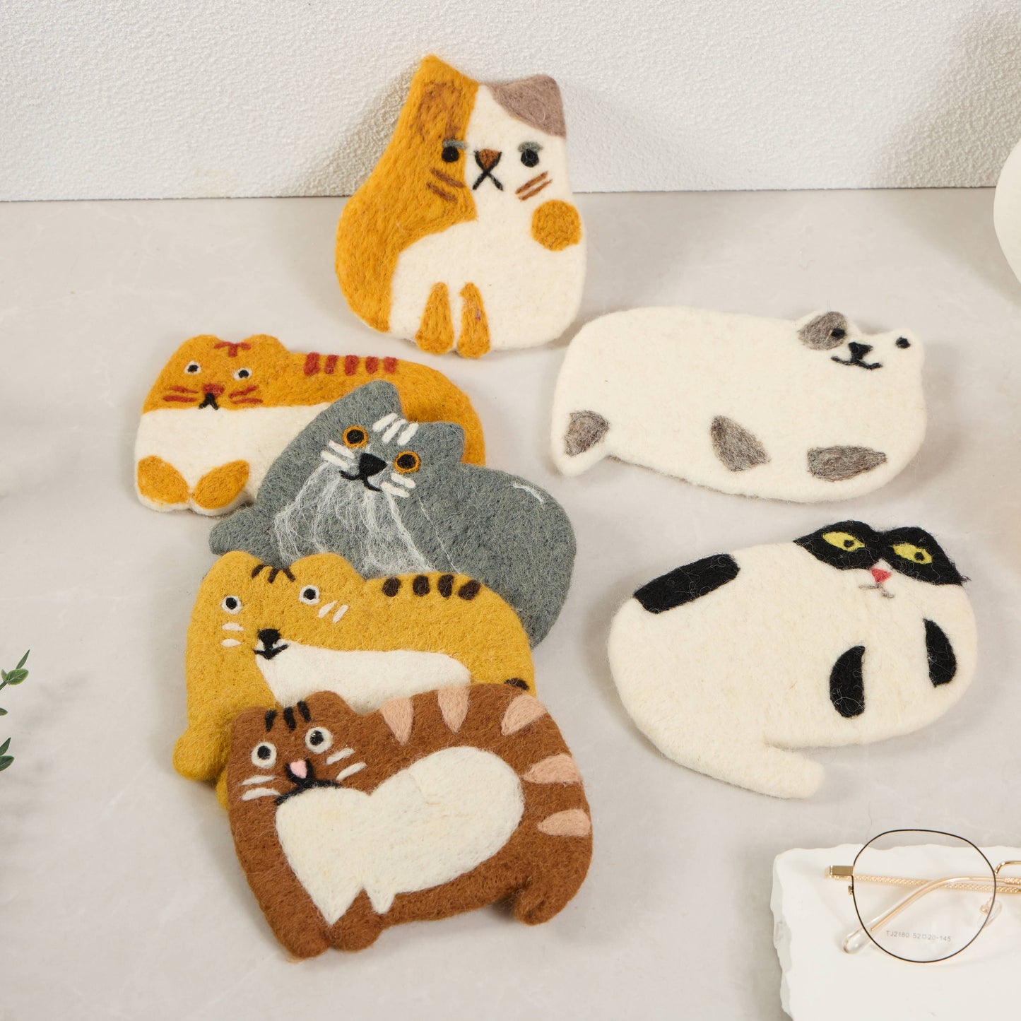 Handmade Felt Coffee Cup Mug Table Coasters