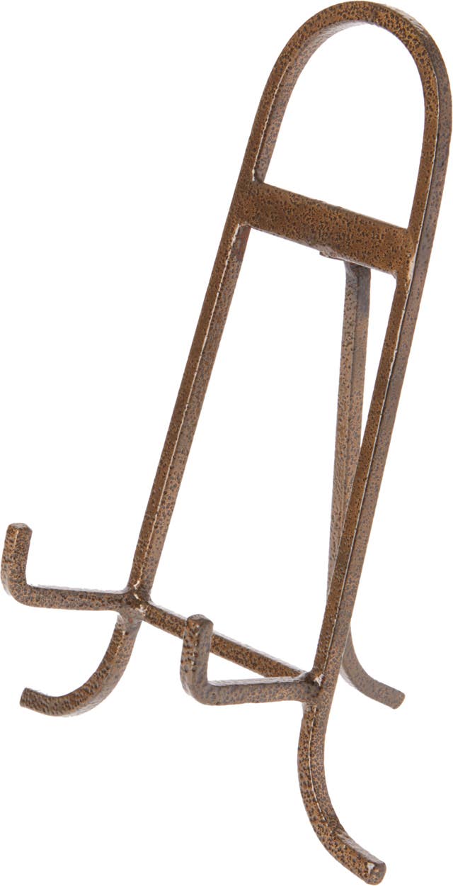 Bard's Wrought Iron Easel, 8.75" H x 7" W x 4" D