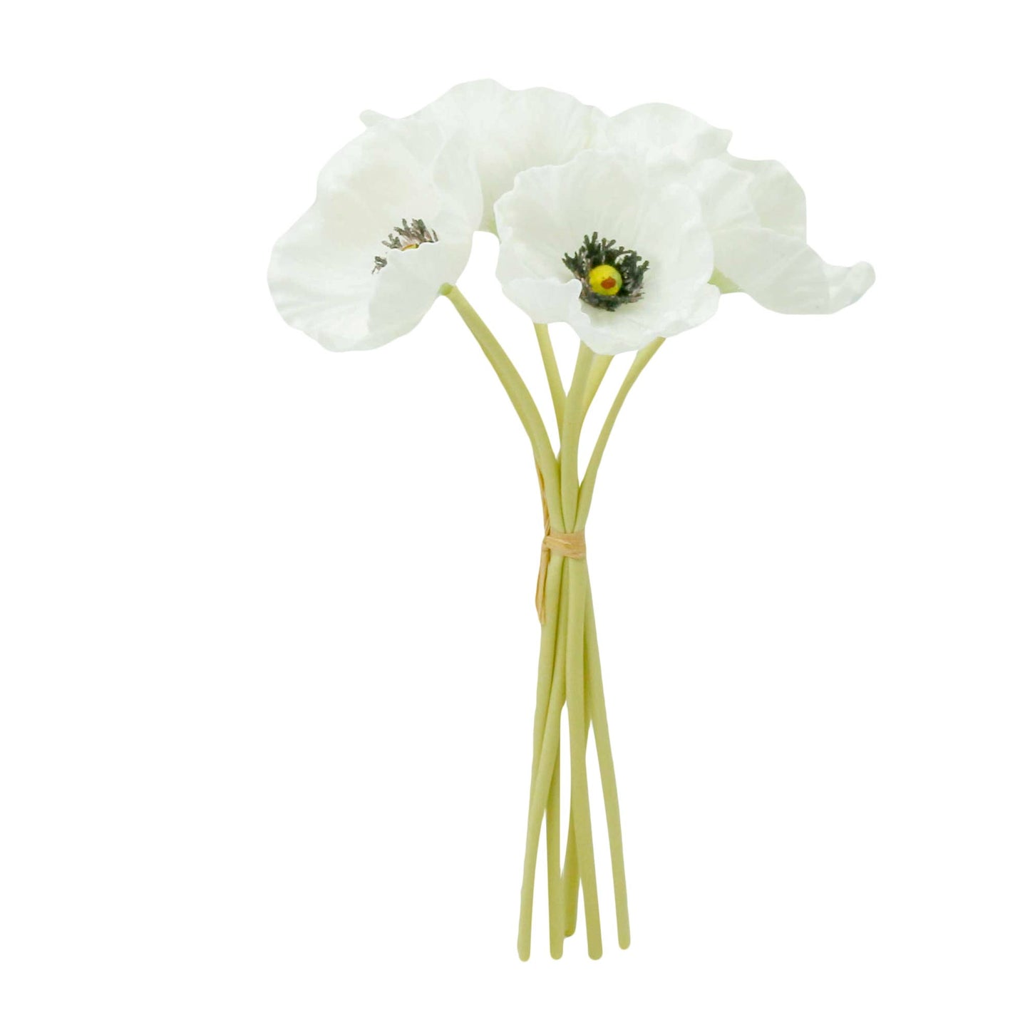 11" Real Touch Poppy-6 stems per bundle