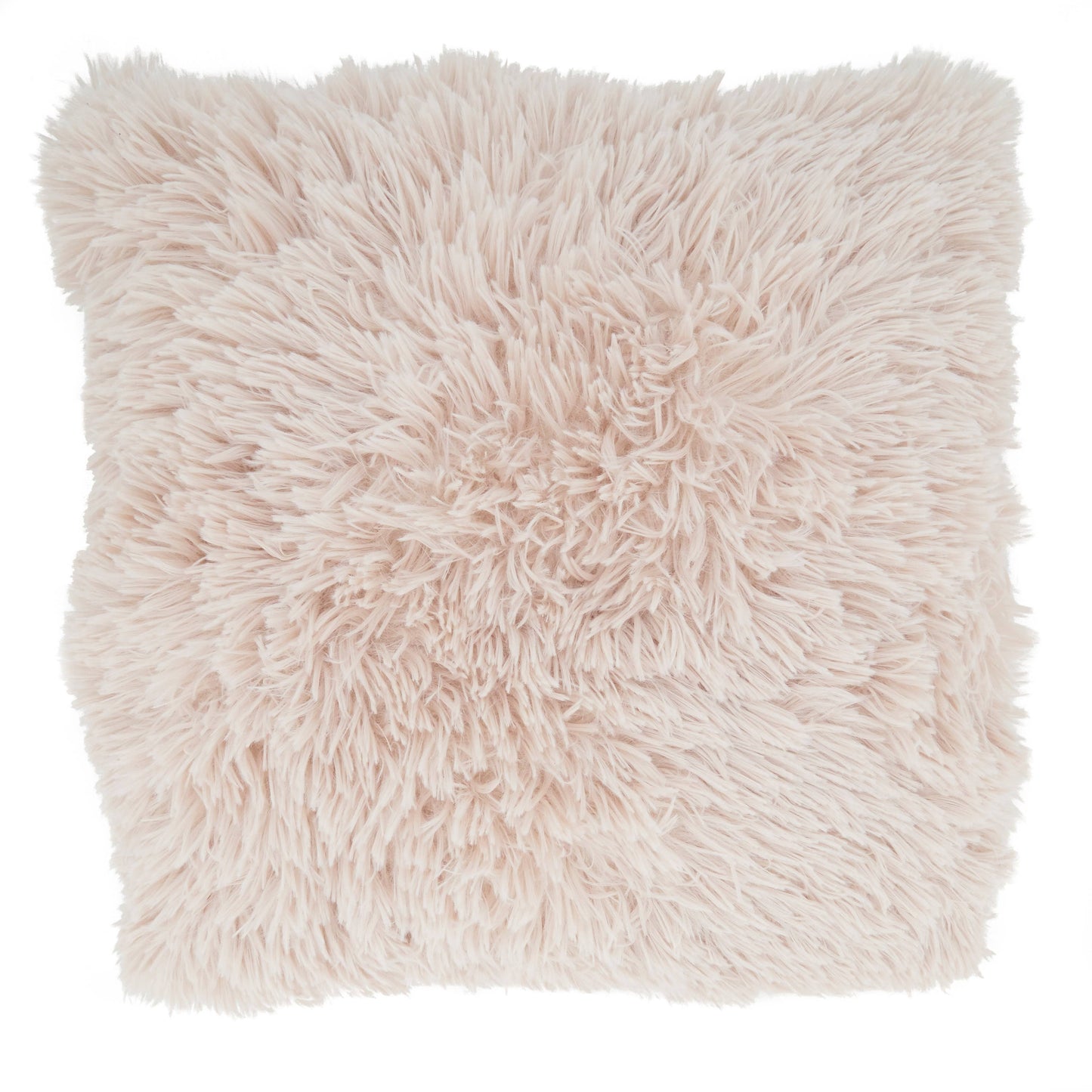 Throw Pillow With Faux Fur Design: Natural / Poly Filled / 12"x20"