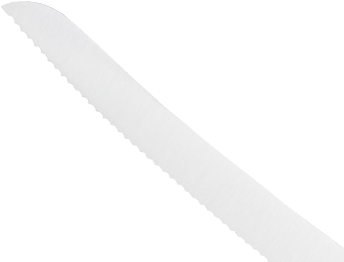 Praxis Curved Bread Wavy Edge Knife w/ Rosewood Handle, 10"