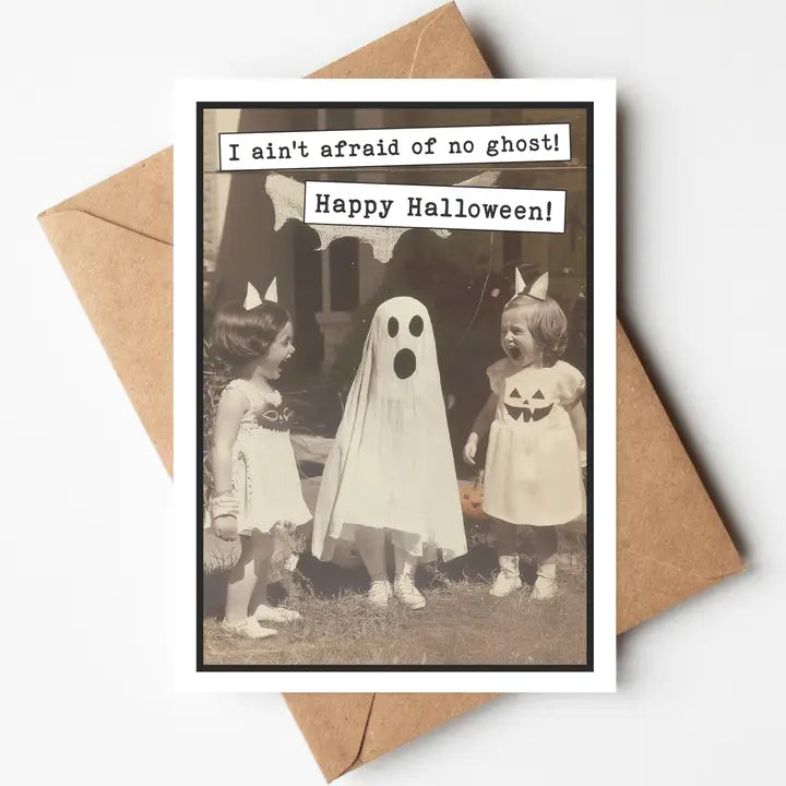 Funny Halloween Greeting Cards with Display (Blank Inside)