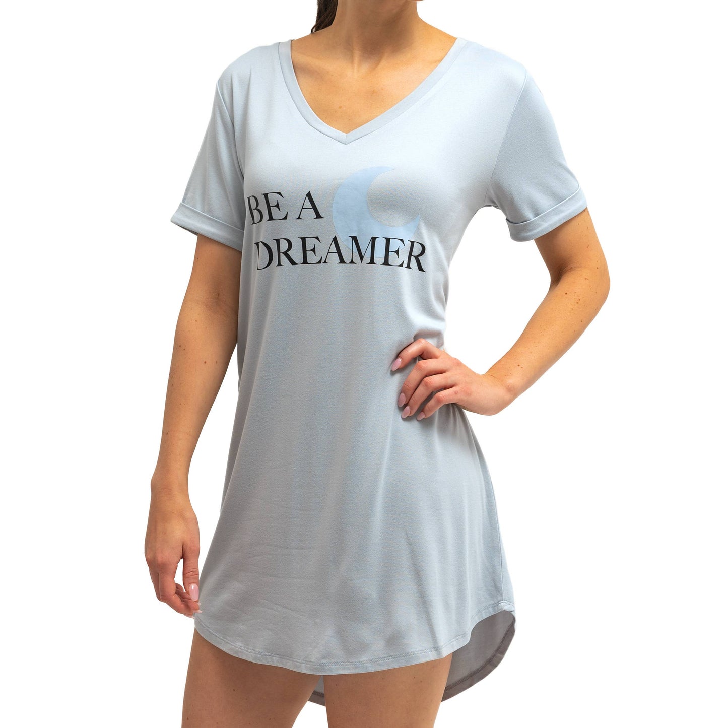 Hello Mello® Let Me Sleep V-Neck Sleep Shirt 3.0 Open Stock: L/XL / Good Night Sleep Tight