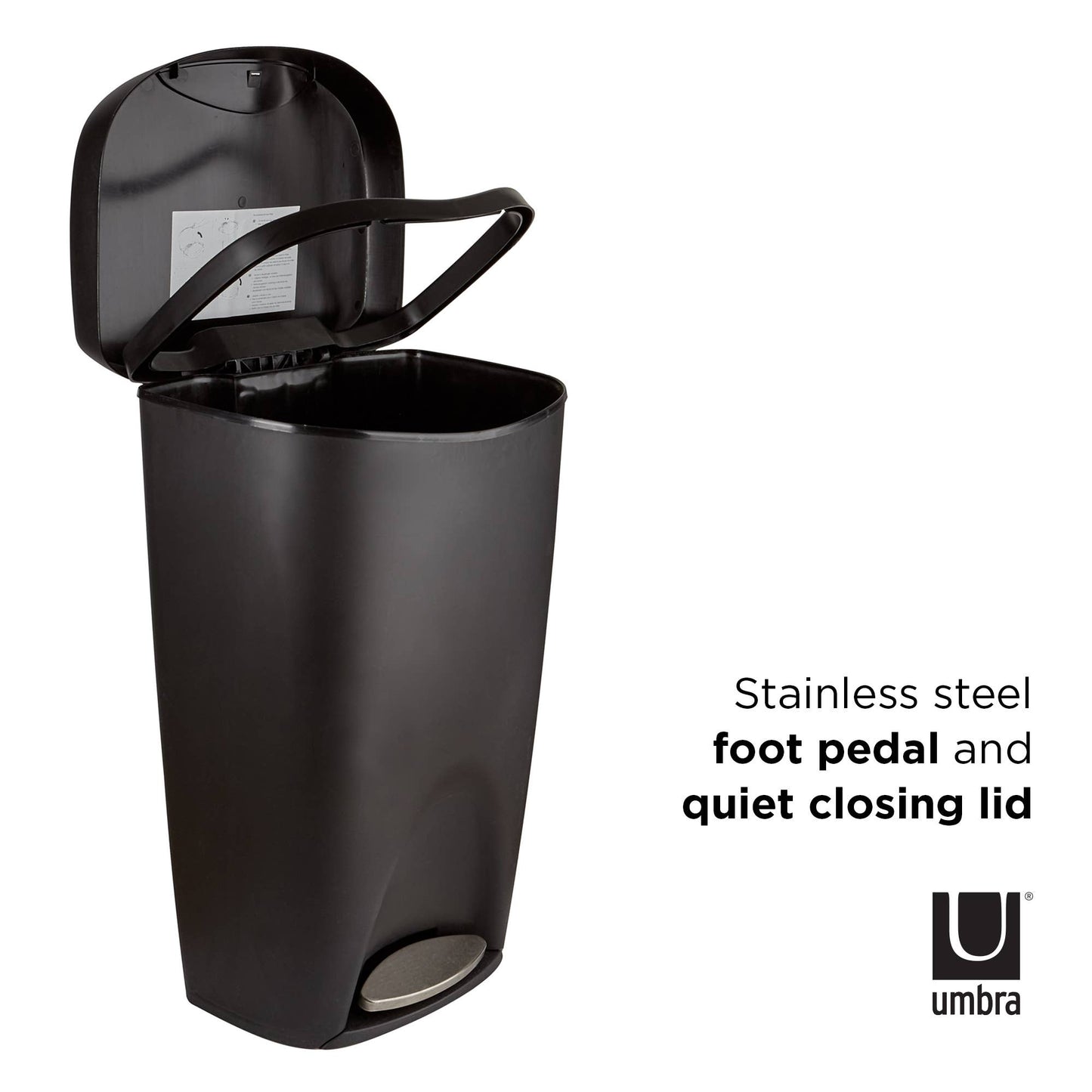 Brim Step On Trash Can: Nickel