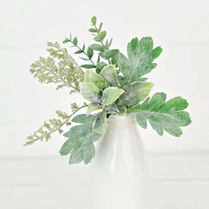 Mix Flocked Leaves Bush