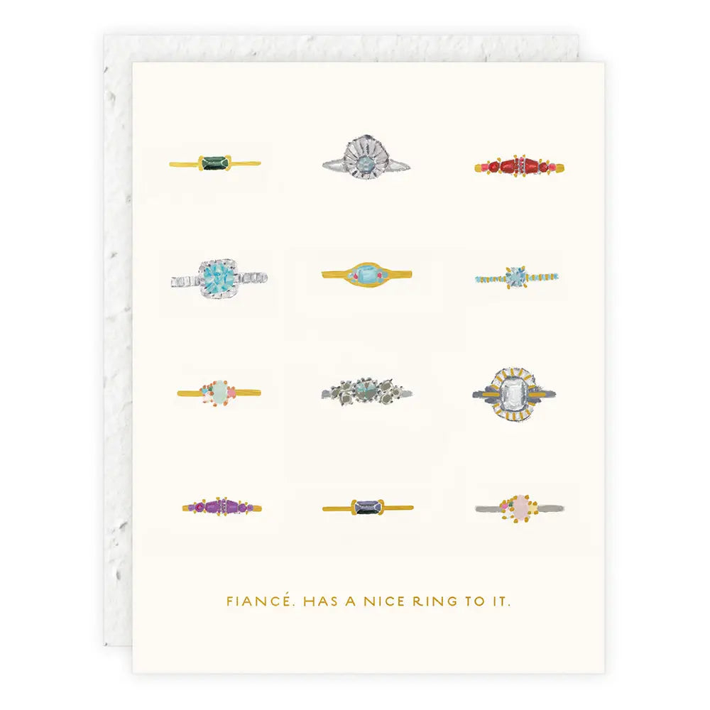 Fiance has a Nice Ring to it Engagement Card