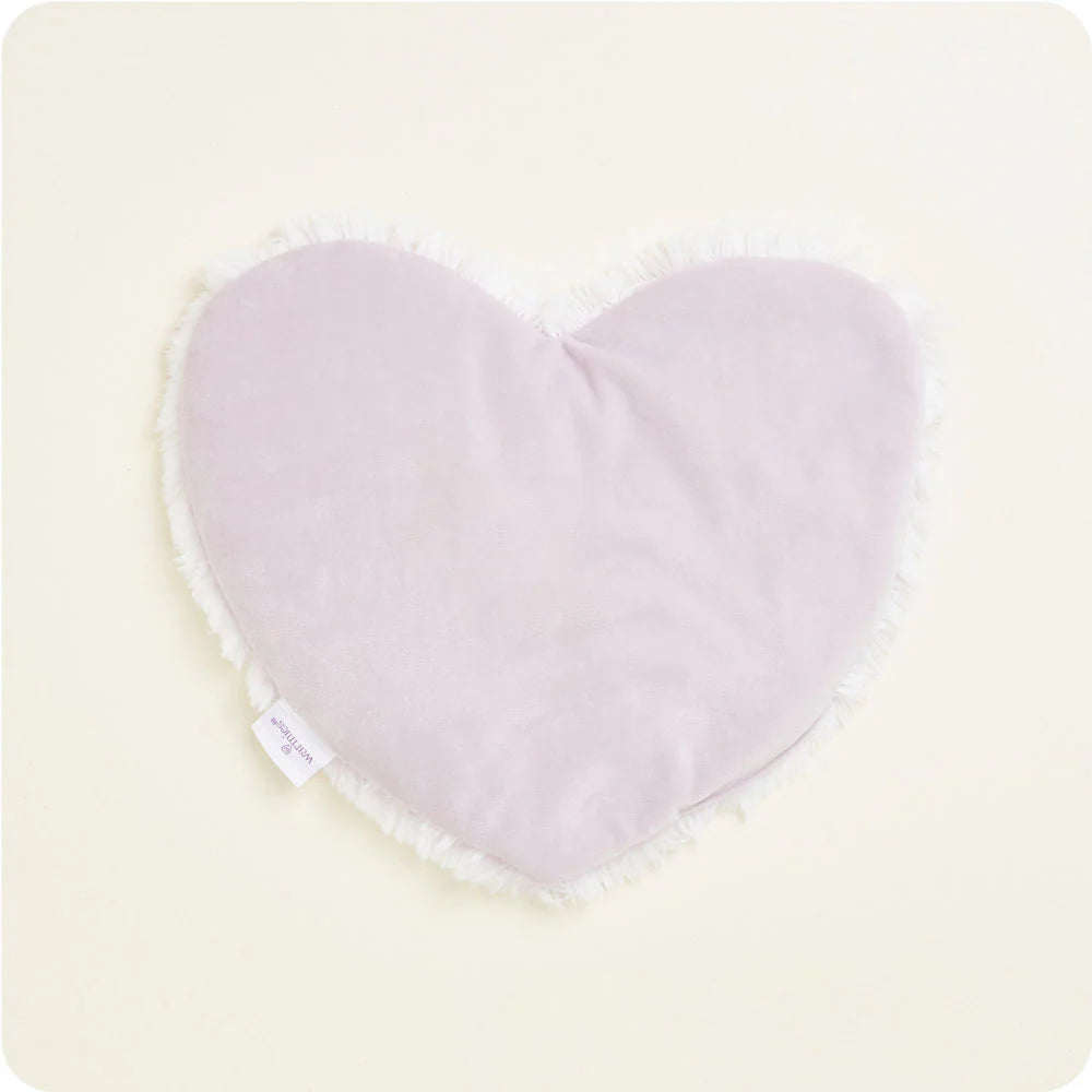 Marshmallow Lavender Warmies Heart Heat Pad