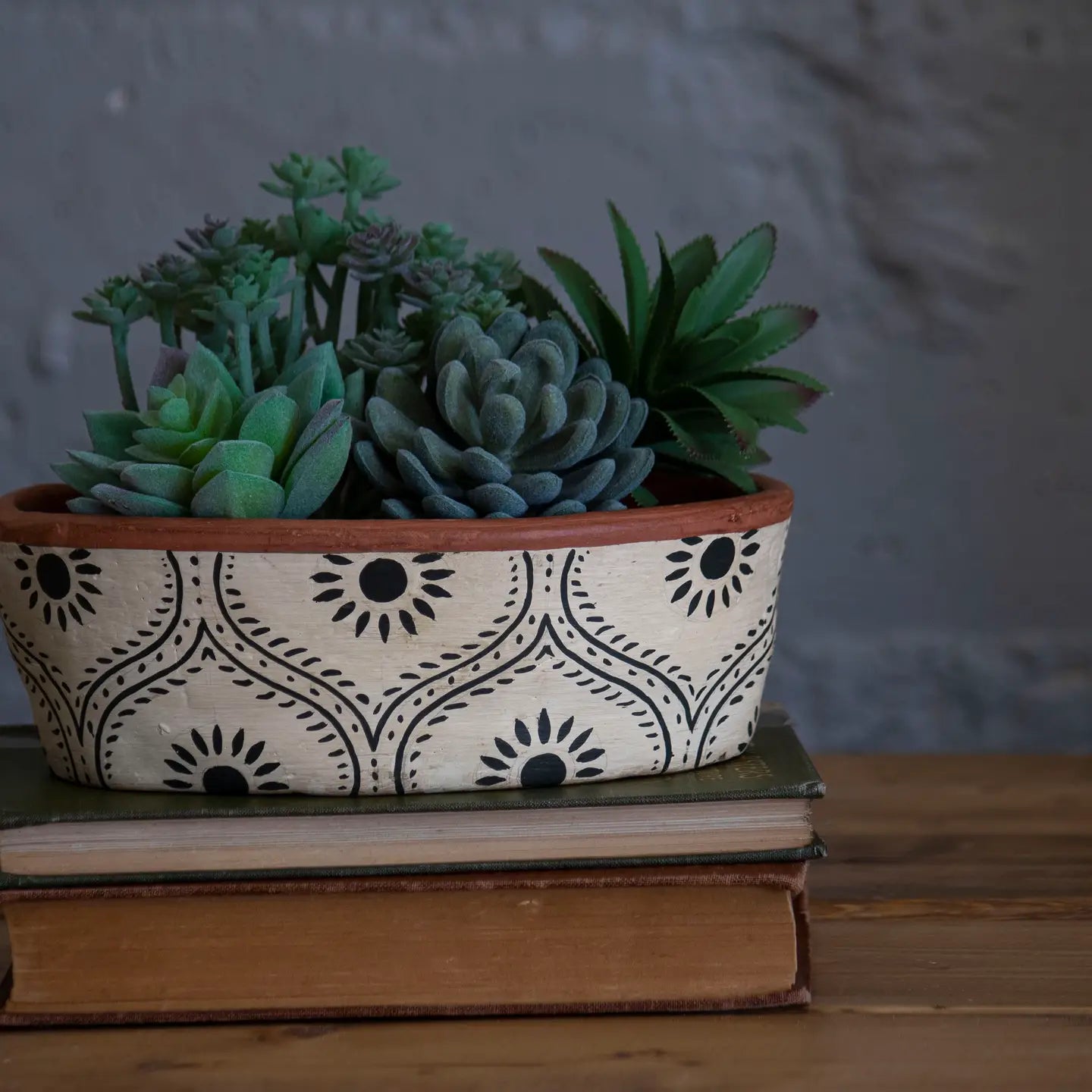 chrome planter pots Jenica Oval Terracotta Planter, Hand Painted Floral – PEARL AND CHROME HOME + GIFT