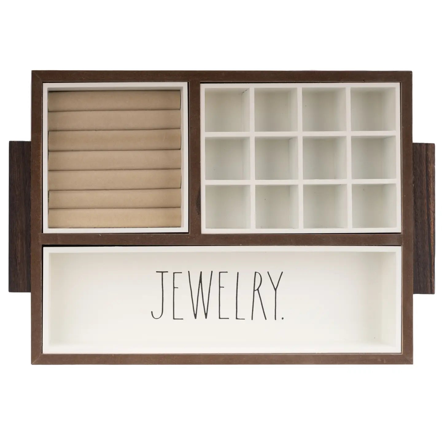 Rae Dunn “Jewelry” Dark Wooden Jewelry Box