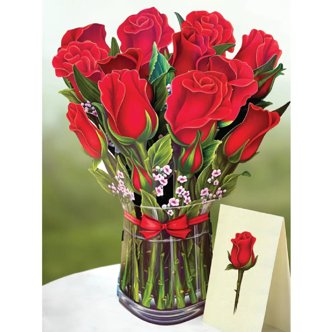 Red Roses (Pop-Up Greeting Card)