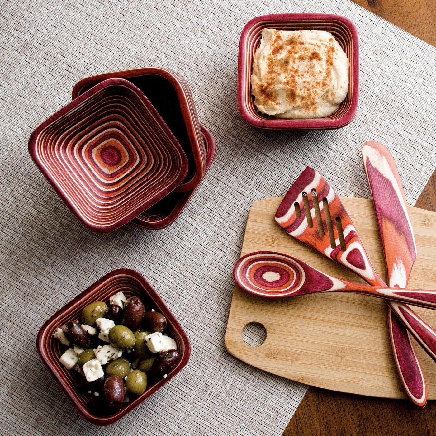 Red Square Pinch Bowl