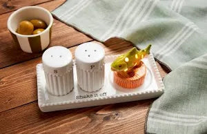 Salt & Pepper Accessory Tray Set