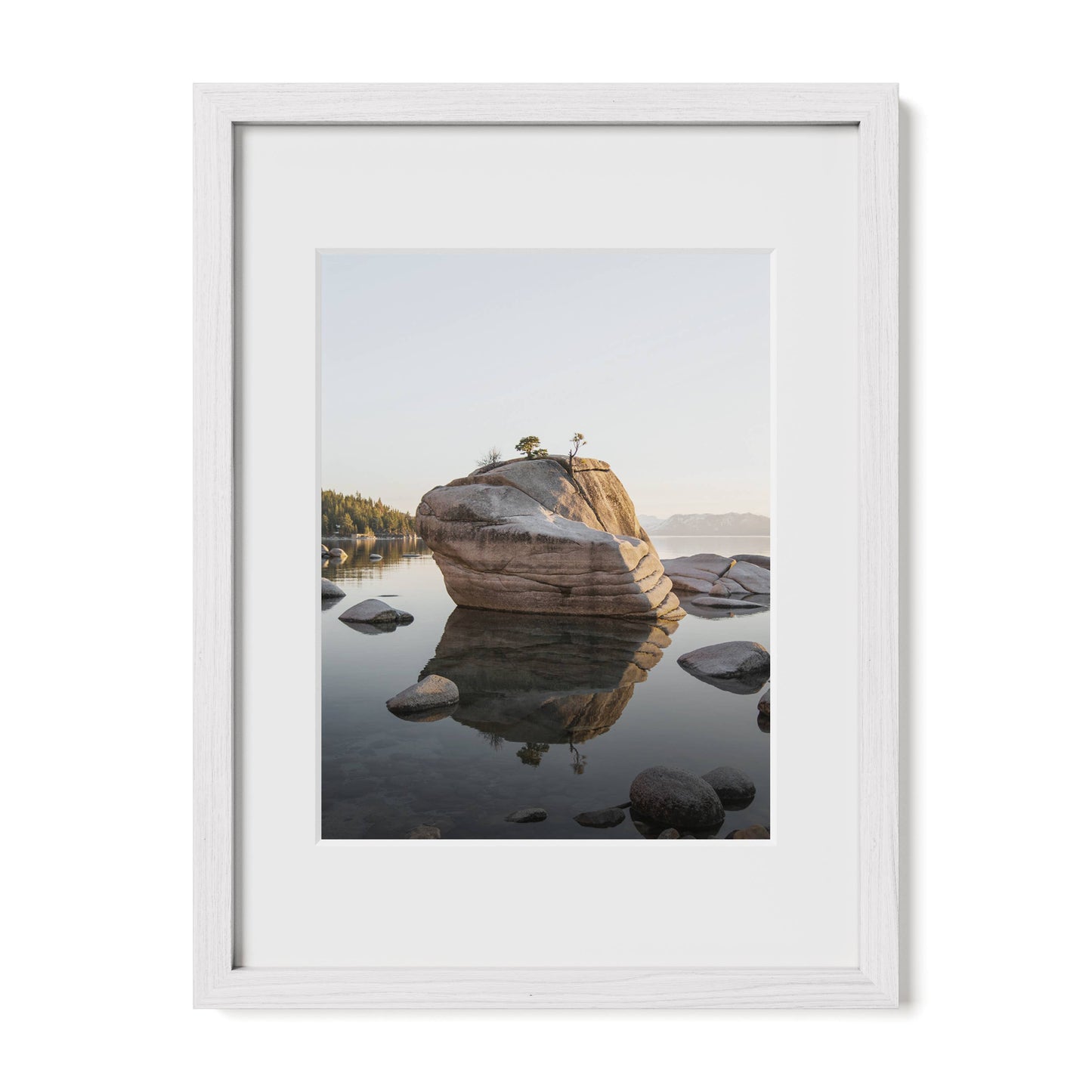 White Oak Frame with Glass: 11x14