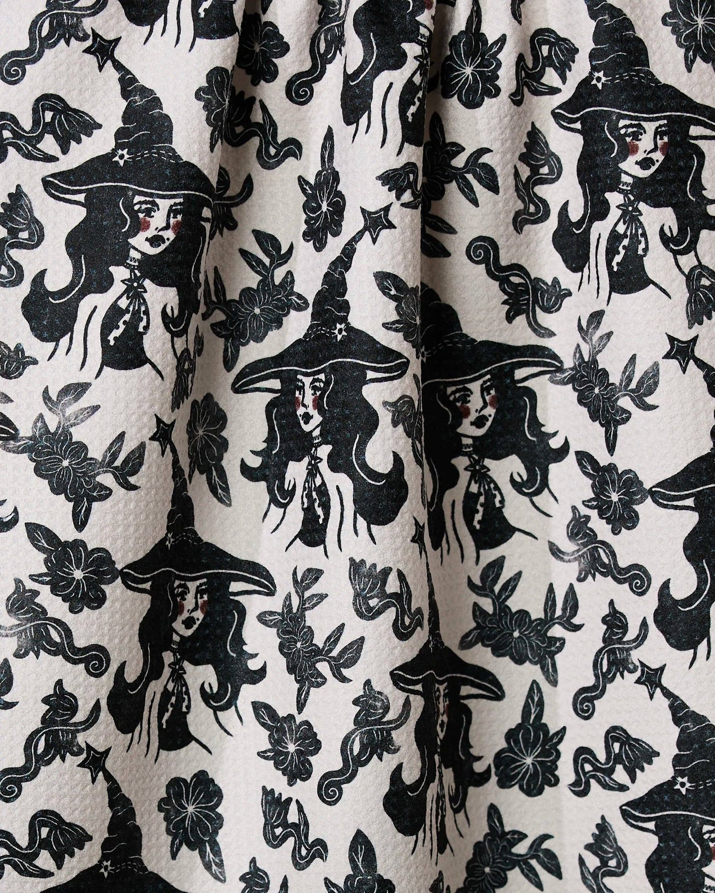 Floral Witches Tea Towel