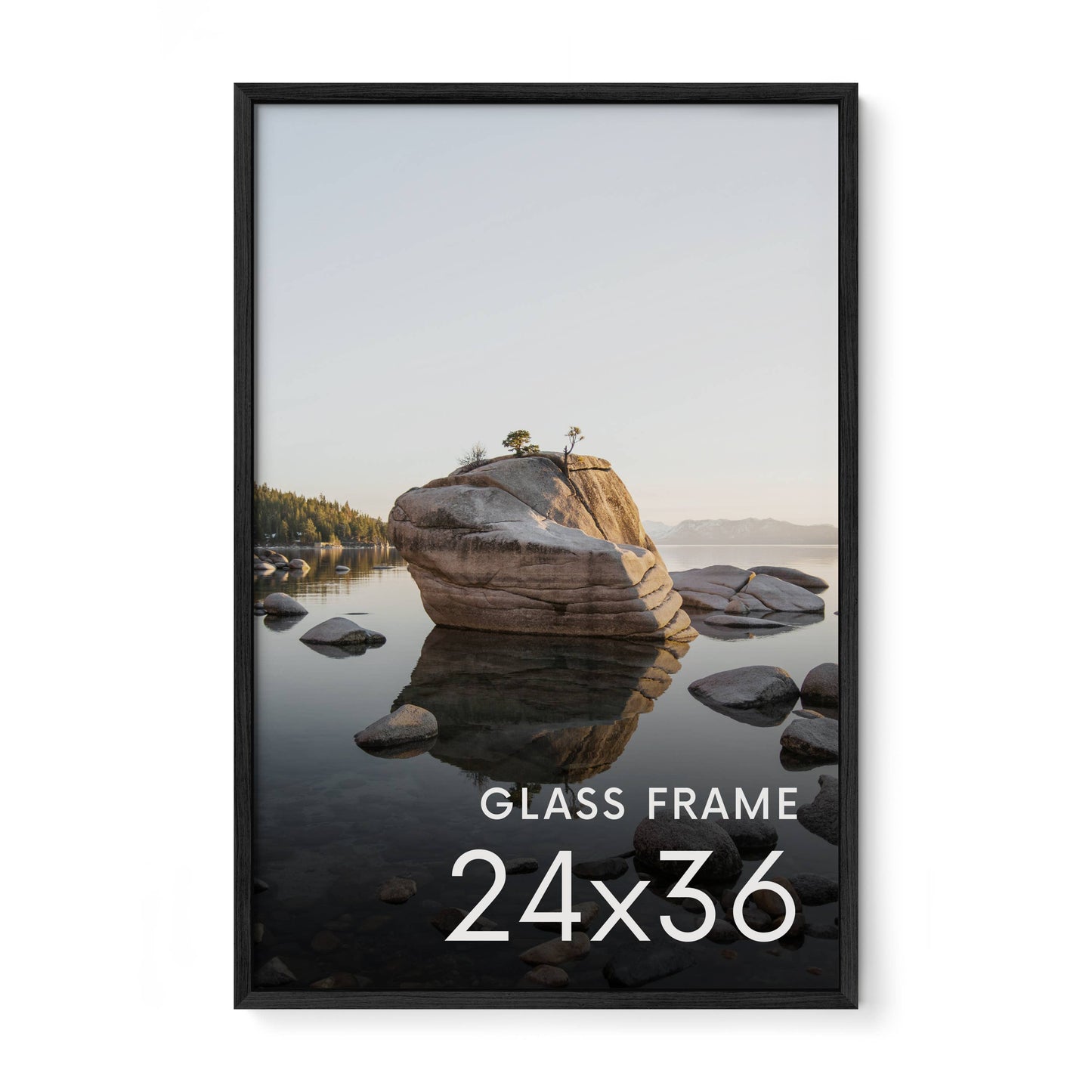 Black Oak Frame with Glass: 16x20