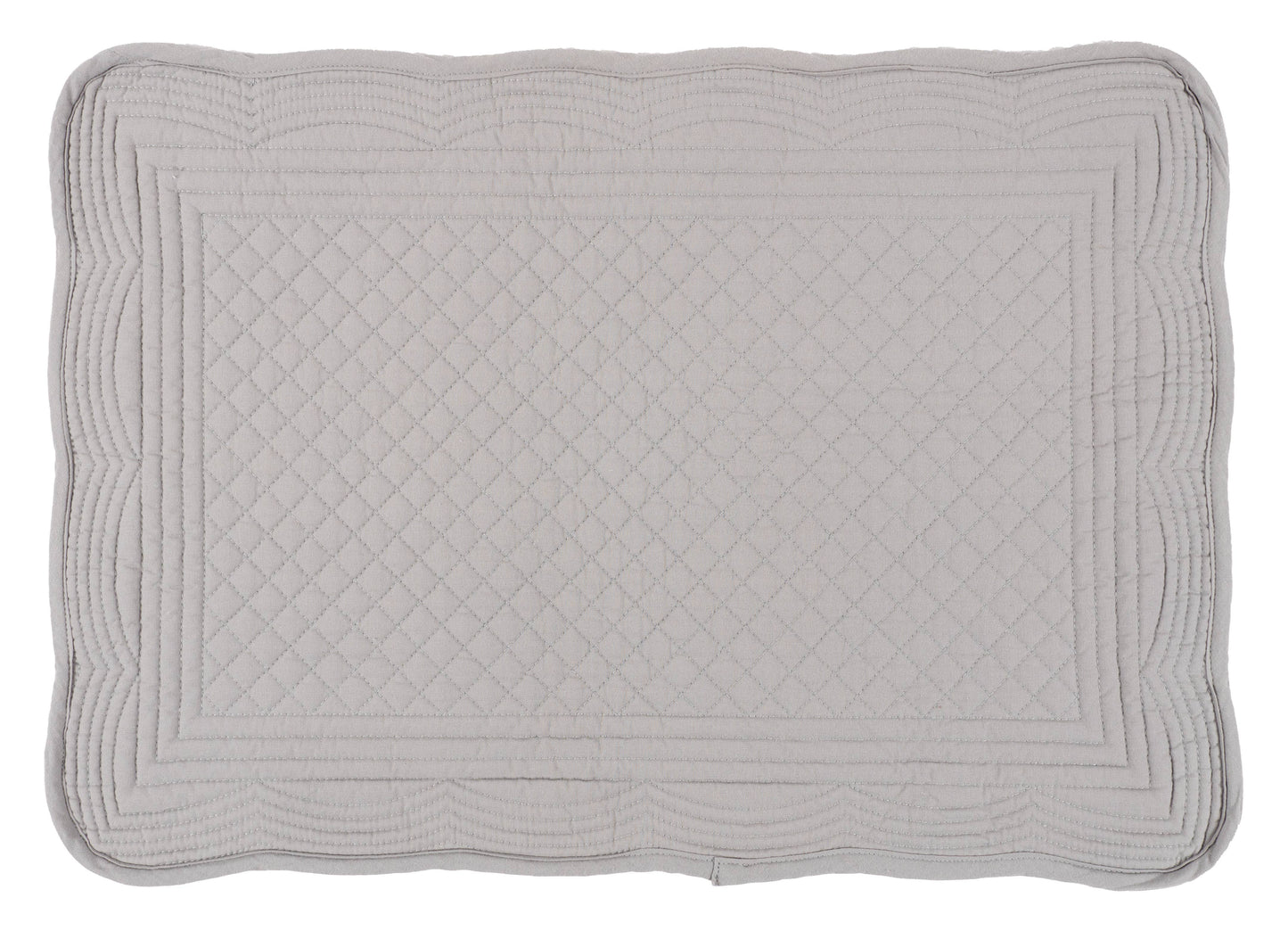 KAF Home 100% Cotton Boutis Quilted Placemat - Rectangle: Navy
