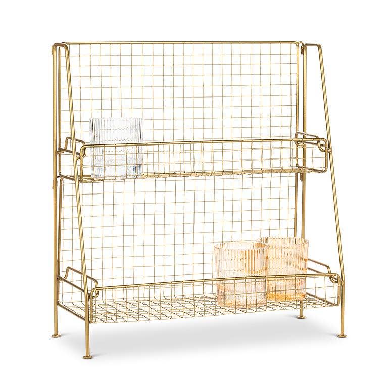 Storage Rack with 2 Trays-18.5"H