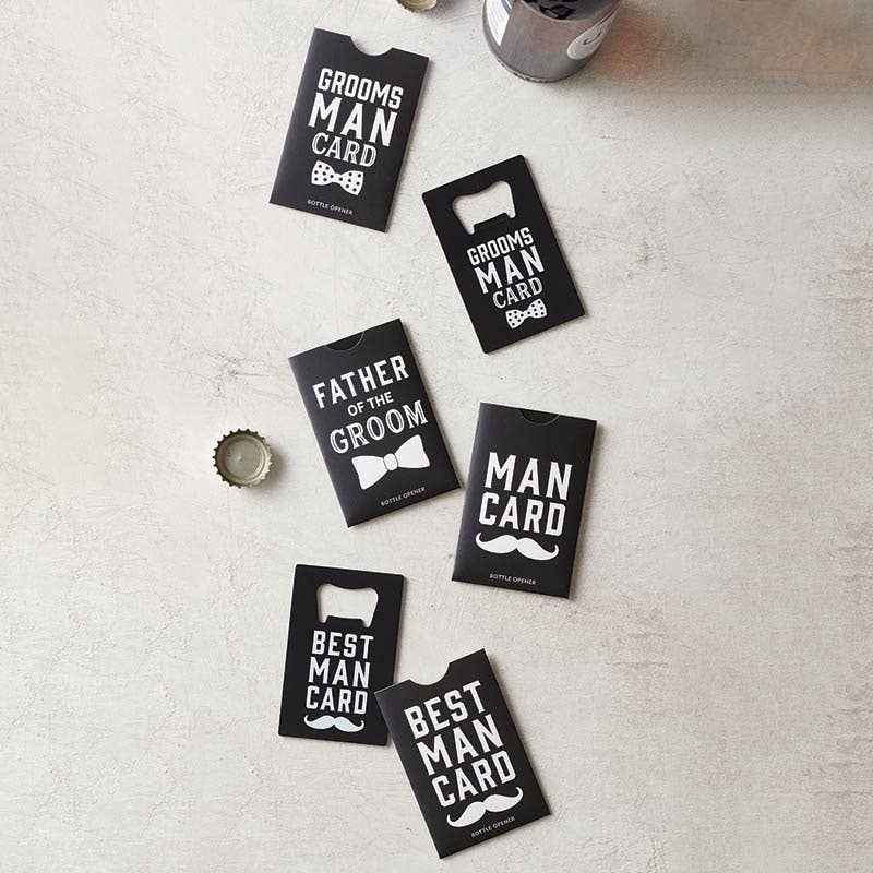 Man Card Bottle Opener - Best Man