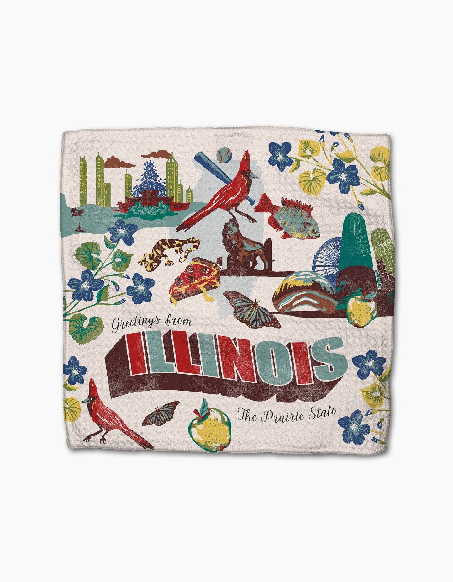 Greetings From Illinois Dishcloth Set