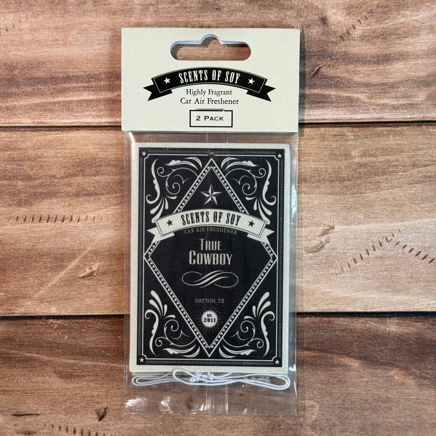 True Cowboy Rustic 2 Pack Car Air Freshener