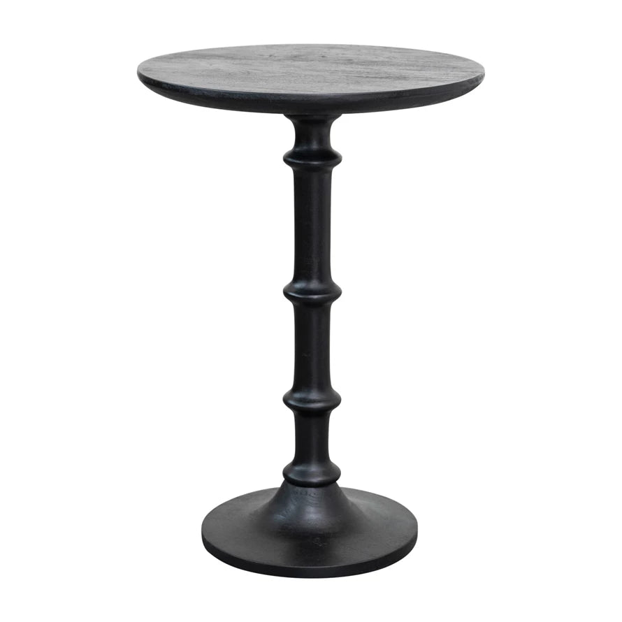 Mango Wood Table, Matte Black, KD