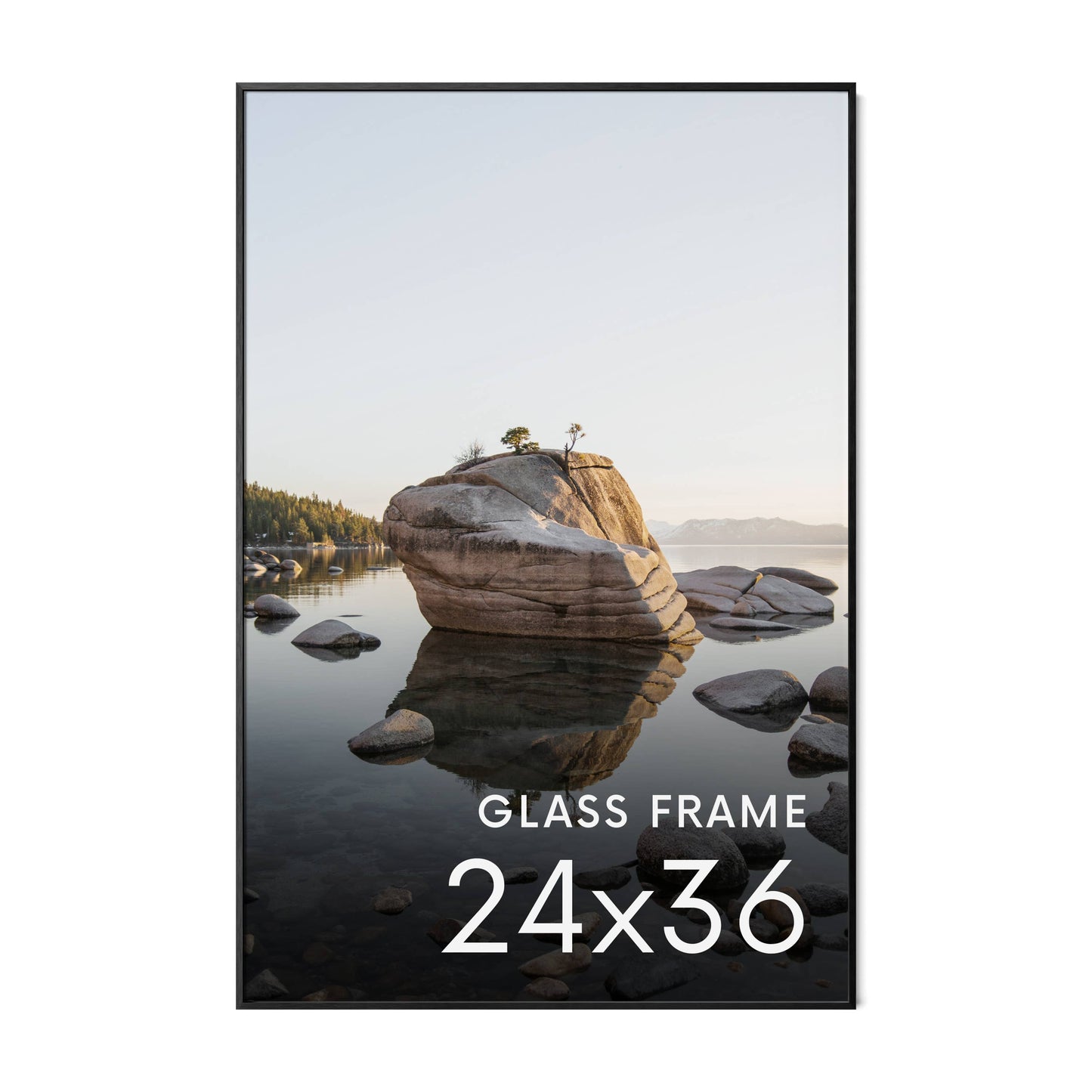 Black Metal Frame with Glass: 11x14