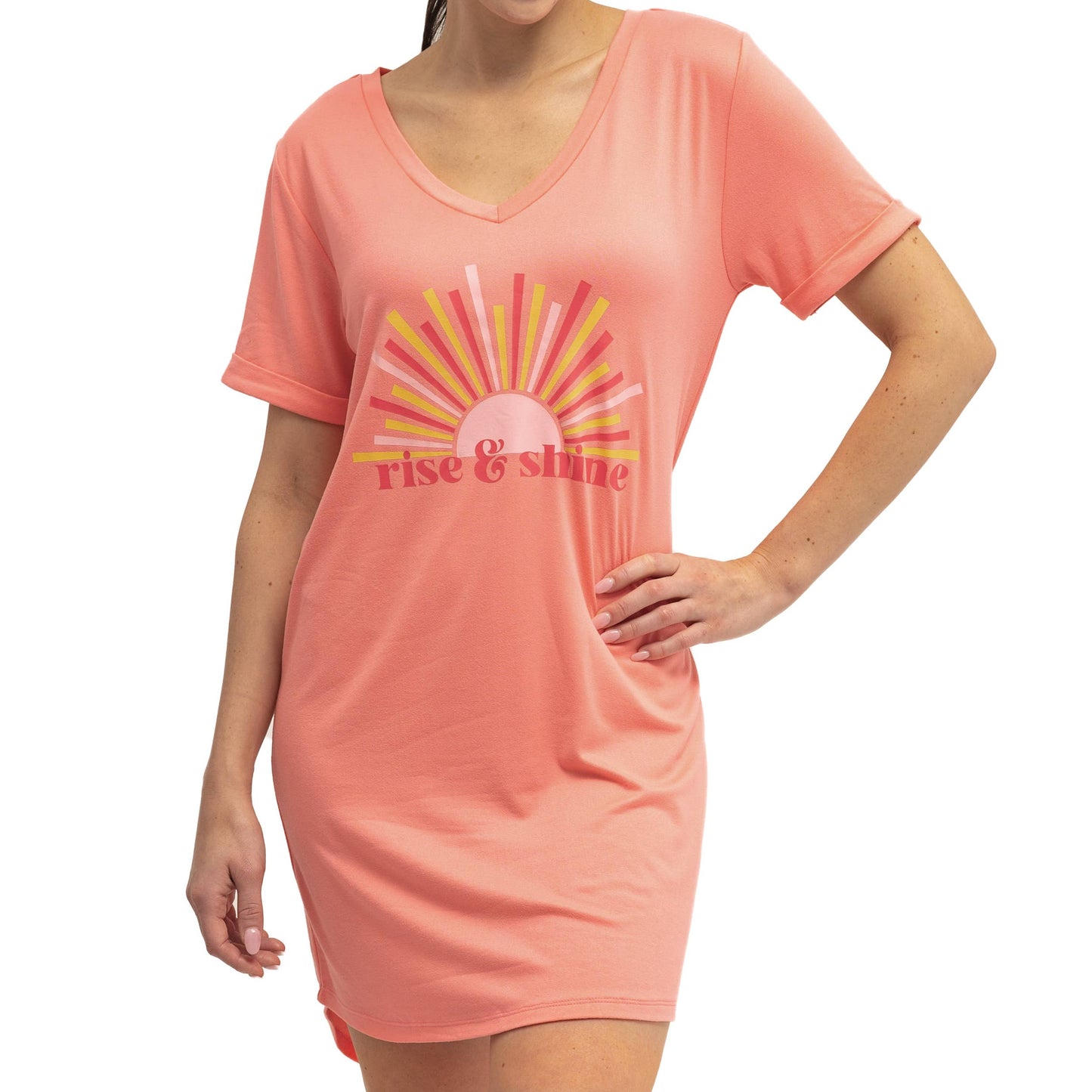 Hello Mello® Let Me Sleep V-Neck Sleep Shirt 3.0 Open Stock: L/XL / Good Night Sleep Tight