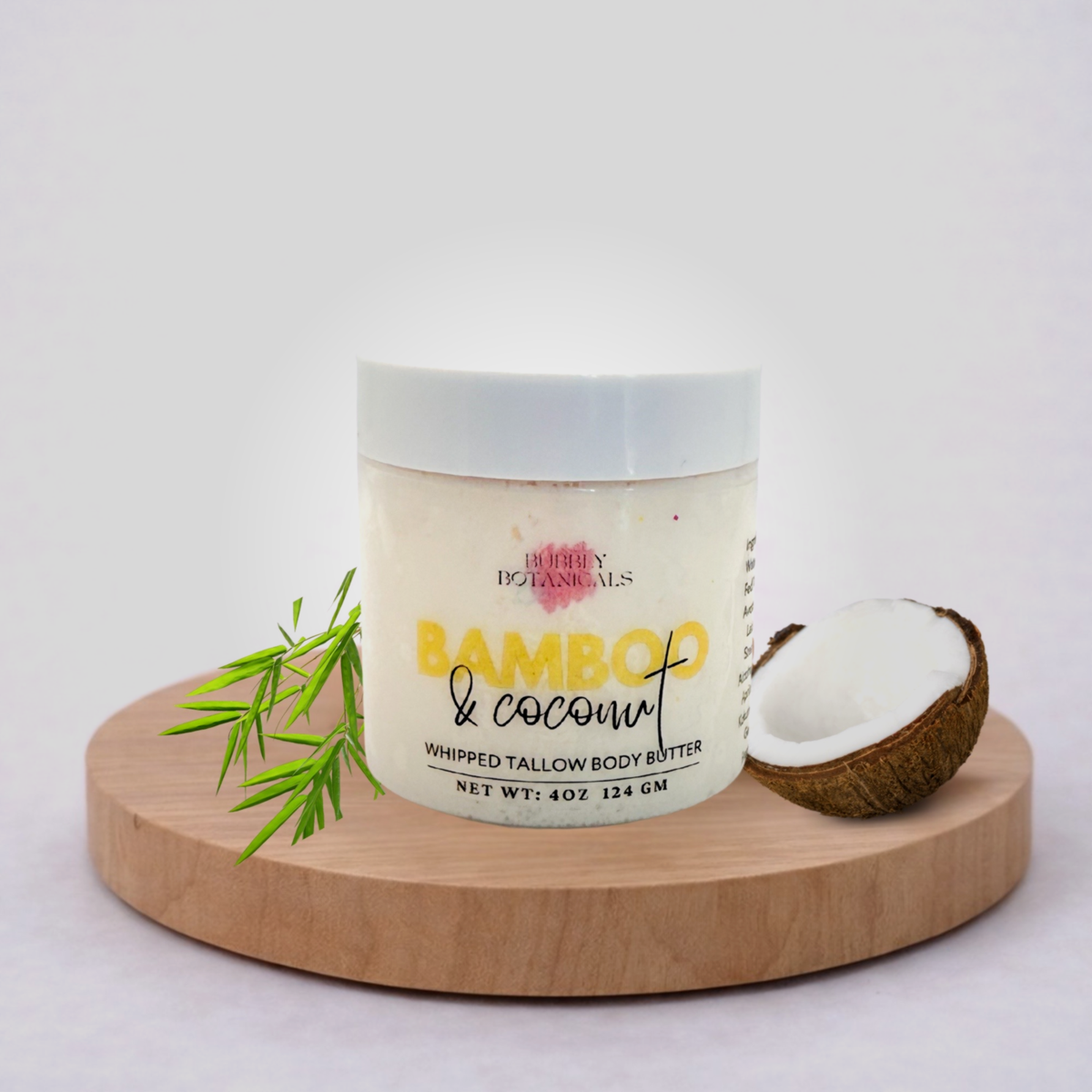 Artisan Bamboo & Coconut Tallow Body Butter – Rich Hydration & Spa Scent
