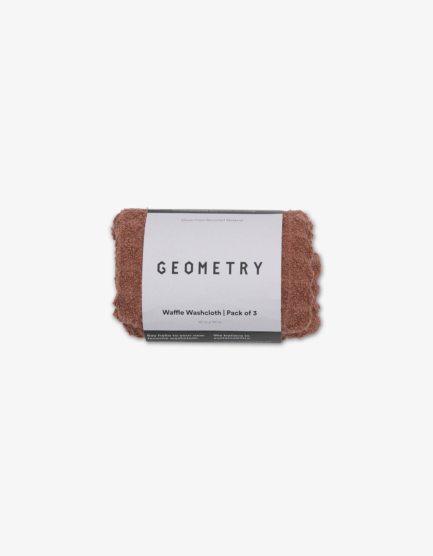 Dusty Rose Waffle Washcloth Set