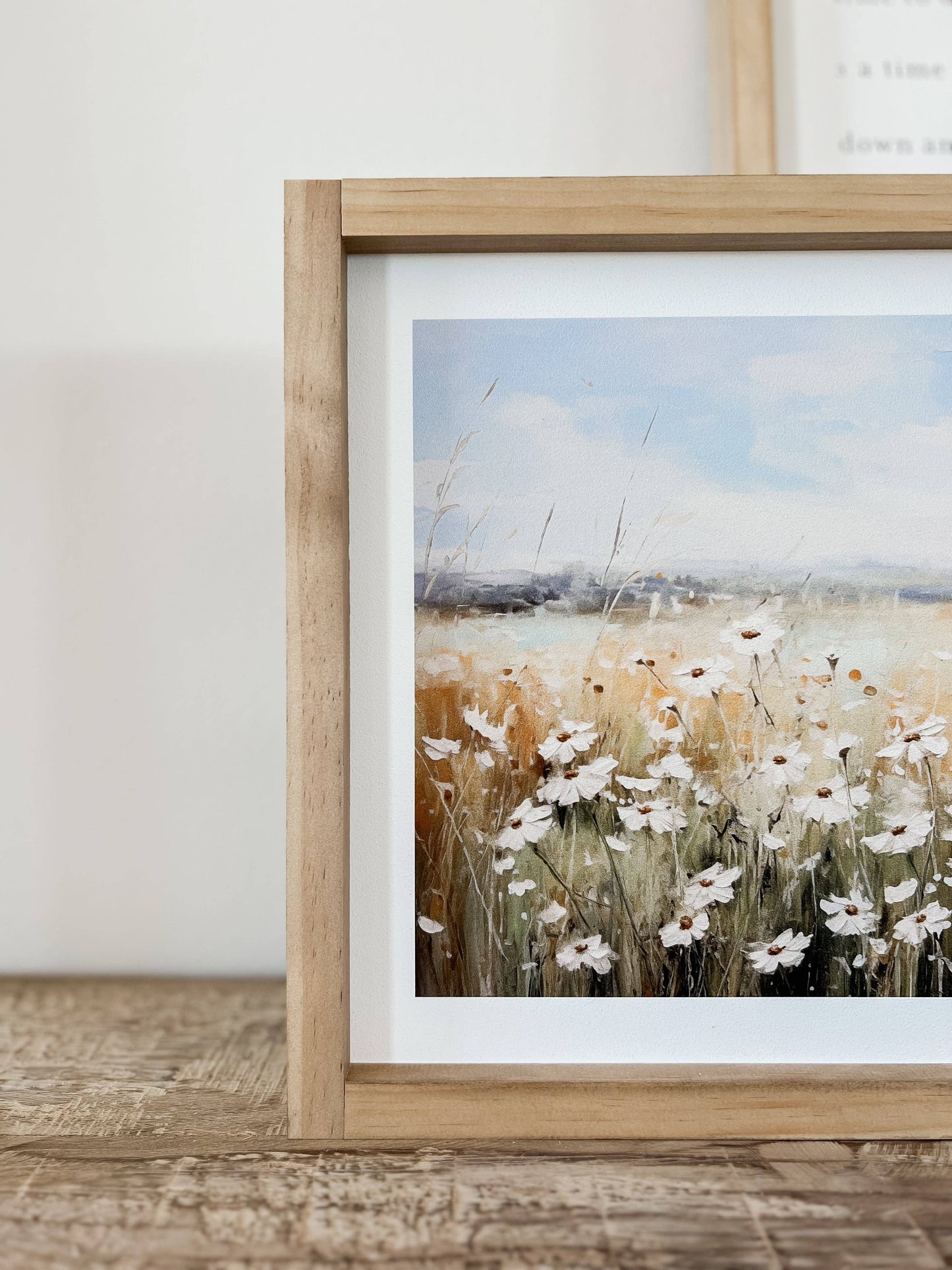 Cora | Vintage Print, Wall Decor, Wall Art: Light Oak / 17x13"