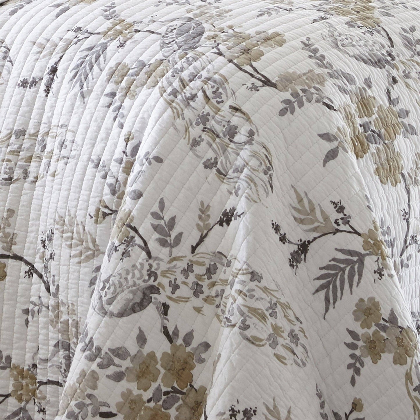 Pisa Quilt Set: Grey / King/Cal King