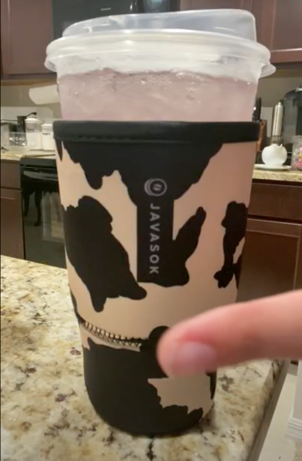 JavaSok - Cow Print: Medium 22-28oz