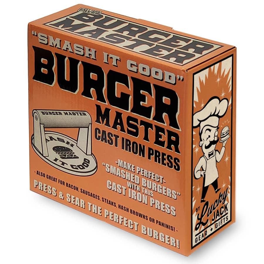 Burger Master – Cast Iron Grill Press